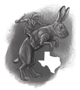 Quirky West Texas, Odessa's Giant Jack Rabbit Statue.